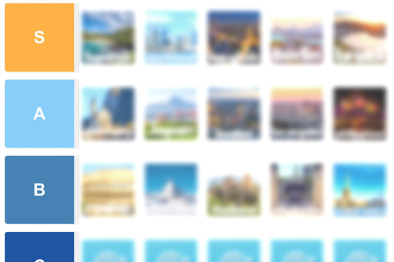 Travel Tier List Test 3